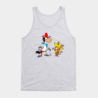 Quick Draw McGraw and Baba Looey in Color Tank Top